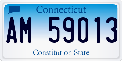 CT license plate AM59013