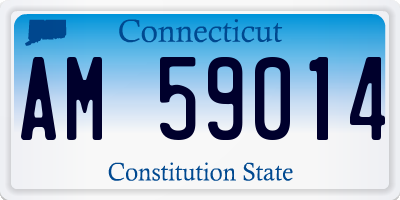 CT license plate AM59014