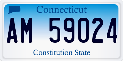 CT license plate AM59024