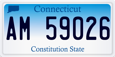 CT license plate AM59026