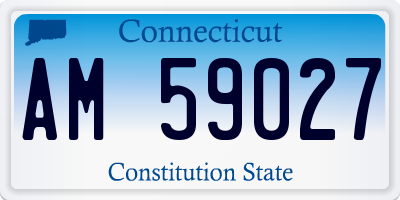 CT license plate AM59027