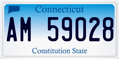 CT license plate AM59028