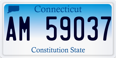 CT license plate AM59037
