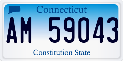 CT license plate AM59043