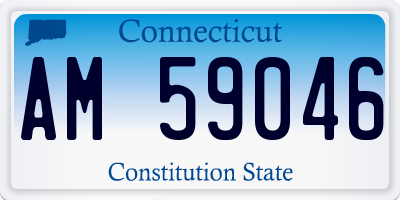 CT license plate AM59046