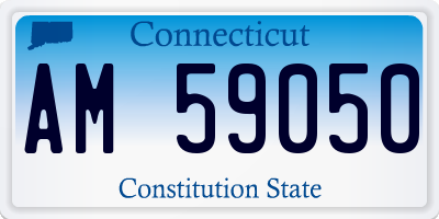 CT license plate AM59050