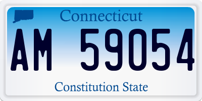 CT license plate AM59054