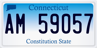 CT license plate AM59057