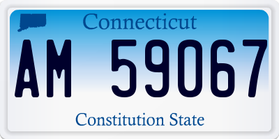CT license plate AM59067