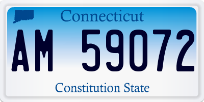 CT license plate AM59072