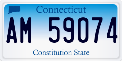 CT license plate AM59074