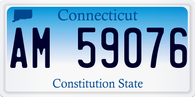 CT license plate AM59076