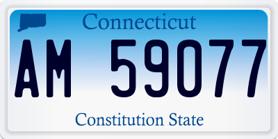 CT license plate AM59077