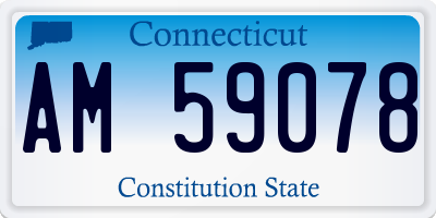CT license plate AM59078