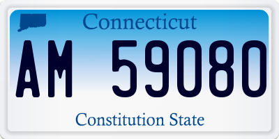 CT license plate AM59080