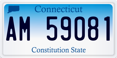 CT license plate AM59081