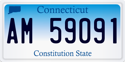 CT license plate AM59091
