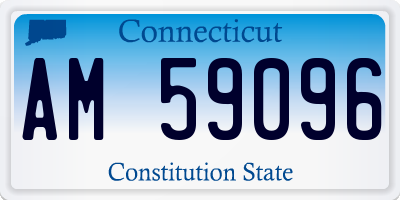 CT license plate AM59096