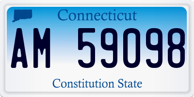 CT license plate AM59098