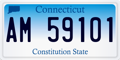 CT license plate AM59101