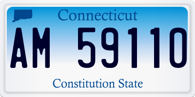 CT license plate AM59110