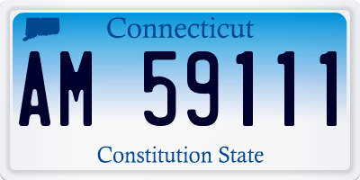 CT license plate AM59111