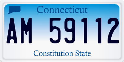 CT license plate AM59112
