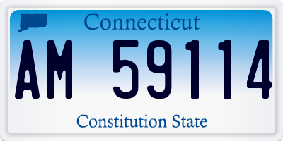 CT license plate AM59114
