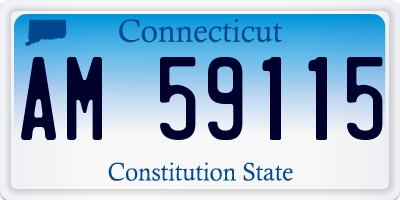 CT license plate AM59115