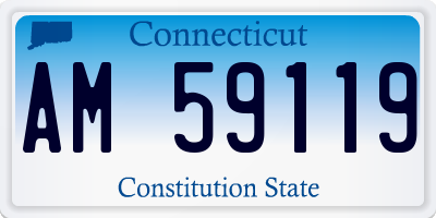 CT license plate AM59119
