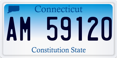 CT license plate AM59120