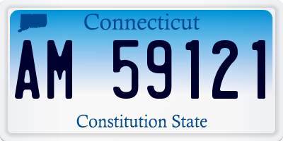 CT license plate AM59121