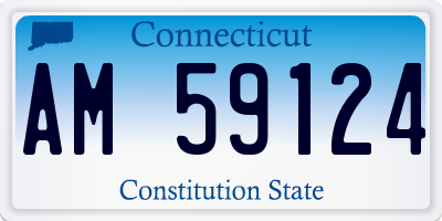 CT license plate AM59124