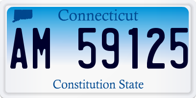 CT license plate AM59125
