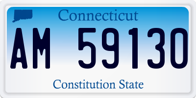 CT license plate AM59130