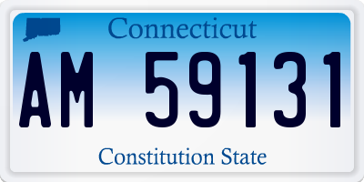 CT license plate AM59131