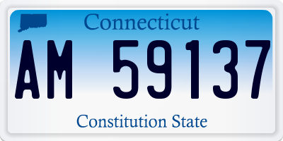 CT license plate AM59137
