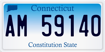CT license plate AM59140