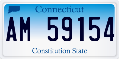 CT license plate AM59154