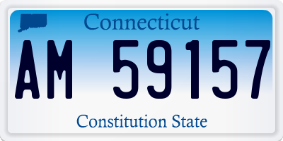 CT license plate AM59157