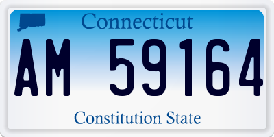 CT license plate AM59164