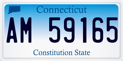 CT license plate AM59165