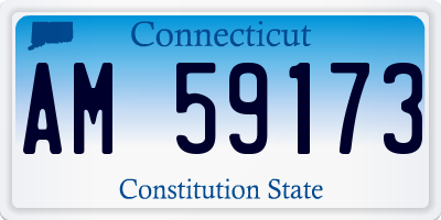 CT license plate AM59173