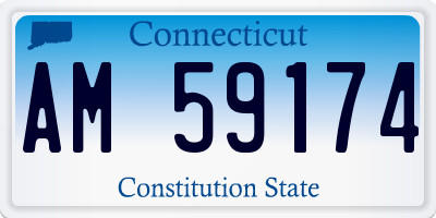 CT license plate AM59174