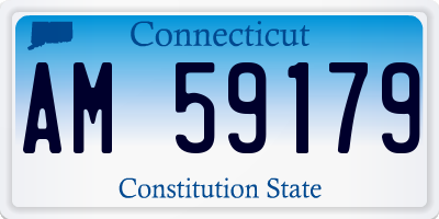 CT license plate AM59179