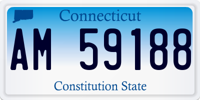CT license plate AM59188
