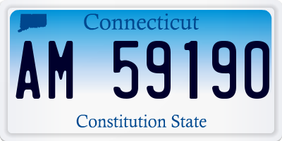 CT license plate AM59190