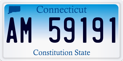 CT license plate AM59191