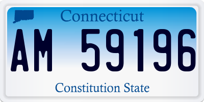 CT license plate AM59196
