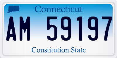 CT license plate AM59197